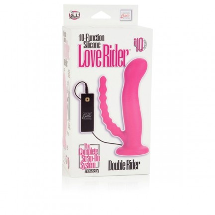 Насадка к трусикам 10-Function Silicone Love Rider Double Riders