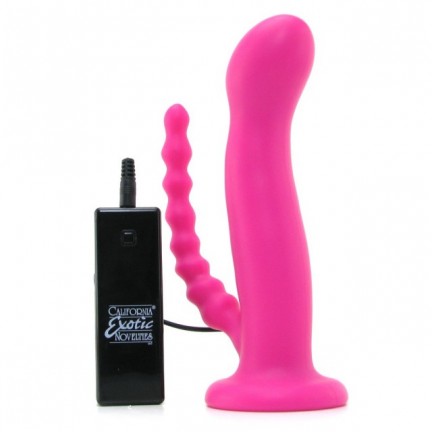 Насадка к трусикам 10-Function Silicone Love Rider Double Riders