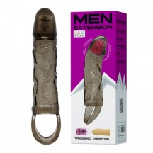 Насадка на пенис удлиняющая Men Extension с вибрацией
