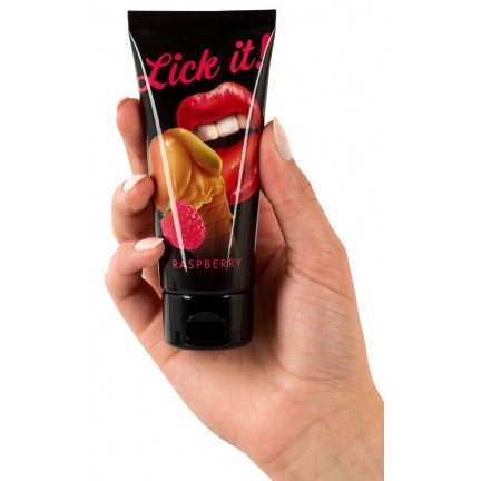 Гель съедобный Lick It малина 50 мл Гель съедобный Lick It малина 50 мл
