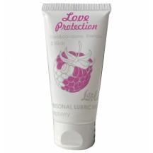 Съедобный лубрикант с ароматом малины Lola Games Love Protection Raspberry 50 мл