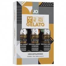 Набор оральных лубрикантов JO Gelato Tri-Me Triple Pack 3 шт.