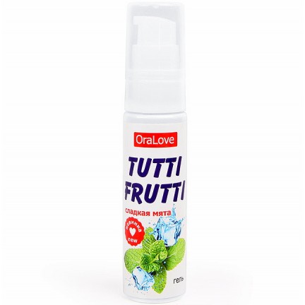 Съедобный лубрикант Tutti-Frutti OraLove сладкая мята 30 гр