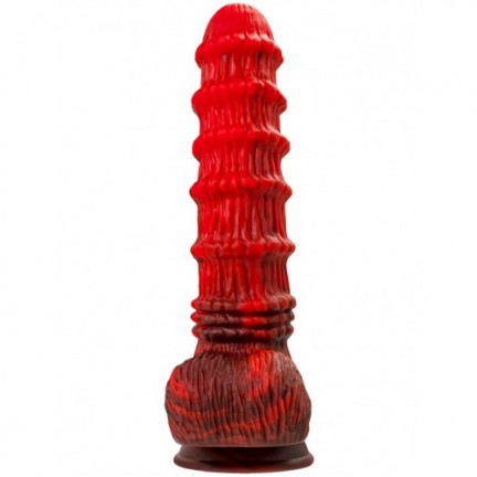 Искушающий фантазийный вибратор из жидкого силикона Black and Red by Toyfa Monster Tops 27 см Искушающий фантазийный вибратор из жидкого силикона Black and Red by Toyfa Monster Tops 27 см