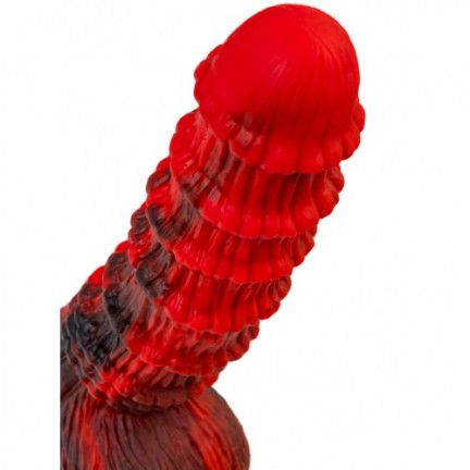 Искушающий фантазийный вибратор из жидкого силикона Black and Red by Toyfa Monster Tops 27 см Искушающий фантазийный вибратор из жидкого силикона Black and Red by Toyfa Monster Tops 27 см