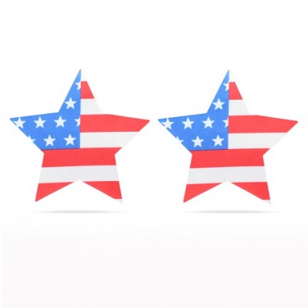 Набор патриотических пэстисов для груди Stars and Stripes Nipple Pasties