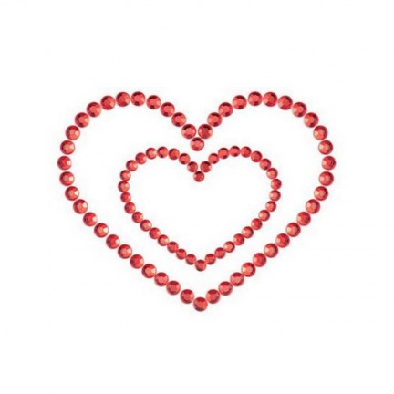 Пэстисы Bijoux Mimi Heart Red красные