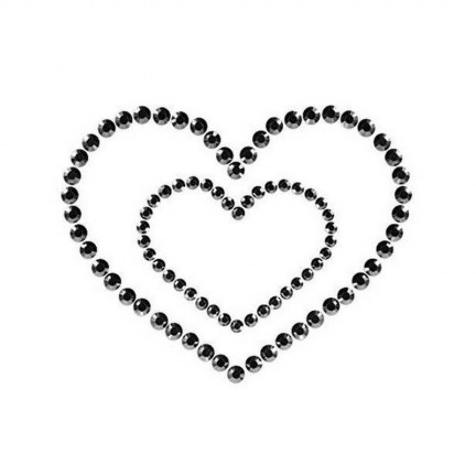 Пэстисы Bijoux Mimi Heart Black черные