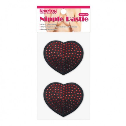 Пэстисы для груди Reusable Red Diamond Heart Nipple Pasties