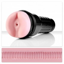 Анус-мастурбатор с поперечными ребрышками Fleshlight: Pink Wonder Wave Butt