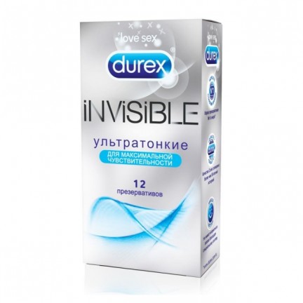 Презервативы Durex №12 Invisible (ультратонкие)