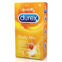 Презервативы Durex №12 Fruity Mix (Select) разнообразие фруктовых вкусов