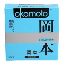 Презервативы Okamoto Skinless Skin Super Lubricative №3 с обильной смазкой