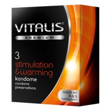 Презервативы Vitalis Premium №3 Stimulation and Warming с согревающим эффектом