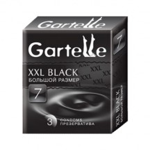 Презервативы Gartelle №7 XXL черные, 3 шт