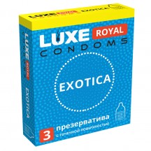 Презервативы с точечной поверхностью Luxe Royal Exotica 3 шт