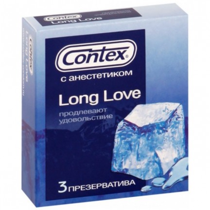 Презервативы Contex №3 Long Love с анестетиком