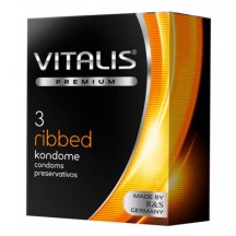 Презервативы Vitalis Premium №3 Ribbed ребристые