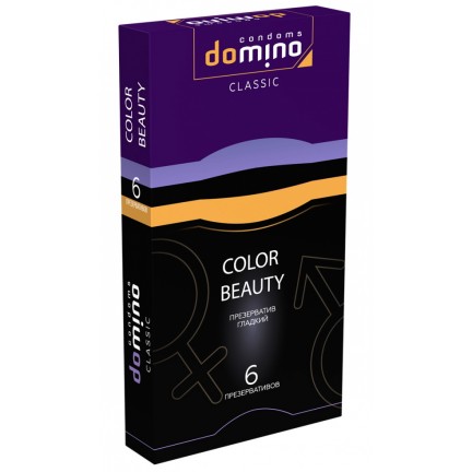 Разноцветные презервативы Domino Classic Colour Beauty 6 шт