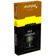 Текстурированные презервативы с рифленой поверхностью Domino Classic Nice Contour 6 шт