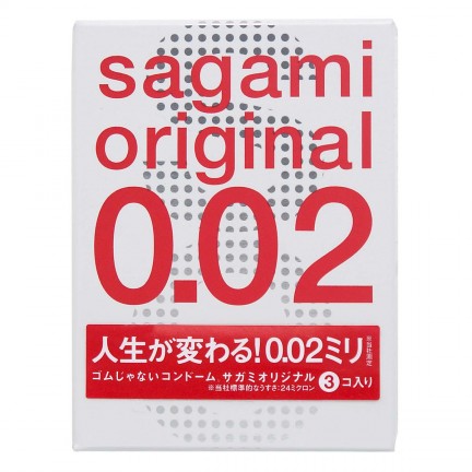Полиуретановые презервативы Sagami Original 0,02 3 шт
