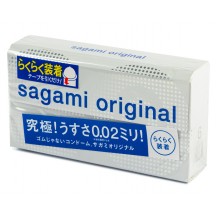 Полиуретановые презервативы Sagami Original 0,02 Quick 6 шт