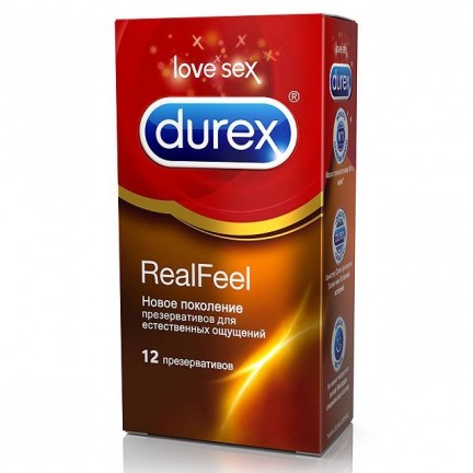 Презервативы Durex №12 Real Feel с эффектом кожа к коже