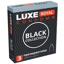 Черные презервативы Luxe Royal Black Collection 3 шт