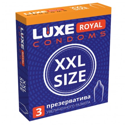 Презервативы увеличенного размера Luxe Royal XXL Size 3 шт