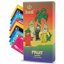 Латексные презервативы Amor Fruit №10 яркая линия