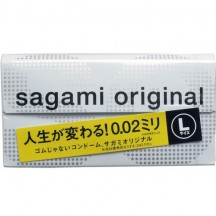 Полиуретановые презервативы Sagami Original L-size 0,02 6 шт