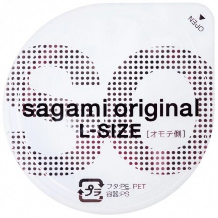 Полиуретановые презервативы Sagami Original L-size 0,02 6 шт