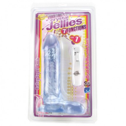 Вибратор Crystal Jellies 6 in c 7 функциями вибрации прозрачный Вибратор Crystal Jellies 6 in c 7 функциями вибрации прозрачный