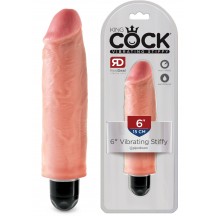 Реалистичный вибратор King Cock Vibrating Stiffy Light 15 см