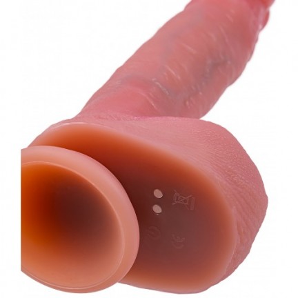 Реалистичный вибратор-пульсатор с функцией нагрева Mr Baton Real Motion 22 см Реалистичный вибратор-пульсатор с функцией нагрева Mr Baton Real Motion 22 см