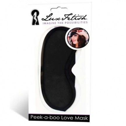 Маска черная на глаза Peek-a-Boo Love Mask