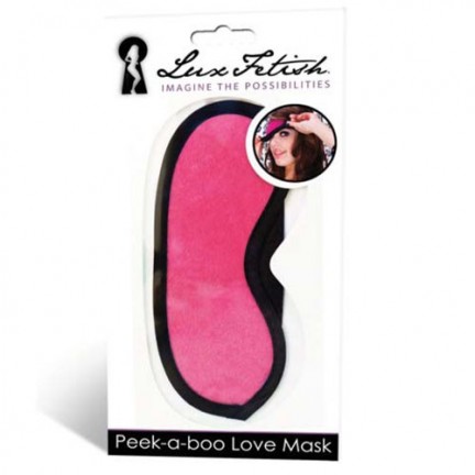 Маска розовая на глаза Peek-A-Boo Love Mask