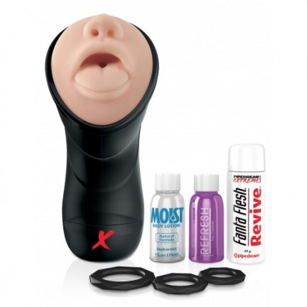 Мастурбатор PDX ELITE Deep Throat Vibrating Stroker