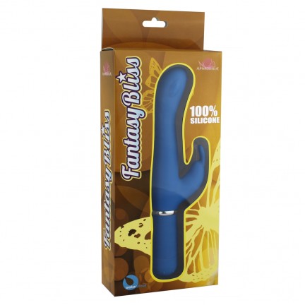 Вибратор кролик 10 Function G Spot Rabbit голубой