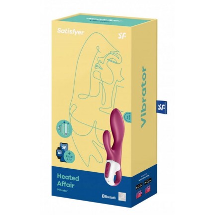 Смарт-вибратор для точки G с клиторальным стимулятором Satisfyer Heated Affair