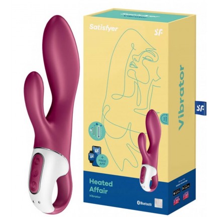 Смарт-вибратор для точки G с клиторальным стимулятором Satisfyer Heated Affair