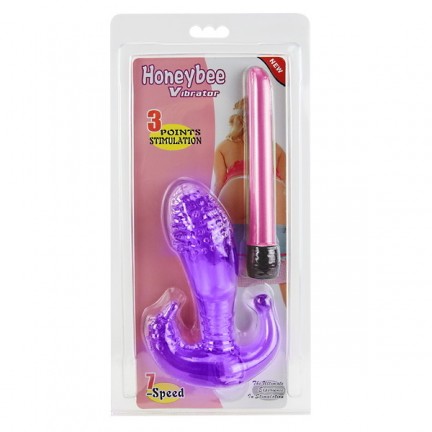 Вибростимулятор с насадкой Honeybee Vibrator