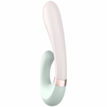 Смарт-вибратор со стимулятором клитора и функцией нагрева Satisfyer Heat Wave Mint