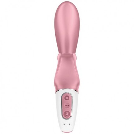 Вибратор-кролик с гибким клиторальным отростком Satisfyer Hug Me Pink