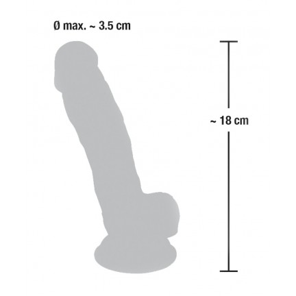 Фаллоимитатор реалистик Medical Silicone Dildo 18 см