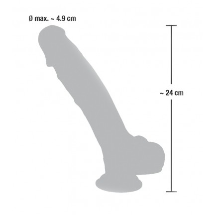 Фаллоимитатор реалистик Medical Silicone Dildo 24 см Фаллоимитатор реалистик Medical Silicone Dildo 24 см