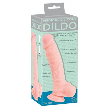 Фаллоимитатор реалистик Medical Silicone Dildo 24 см Фаллоимитатор реалистик Medical Silicone Dildo 24 см