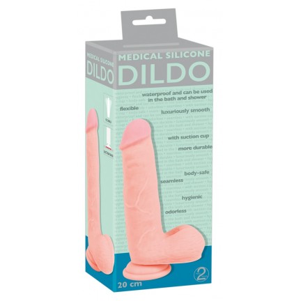 Фаллоимитатор реалистик Medical Silicone Dildo 20 см