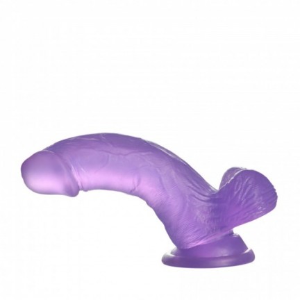 Фиолетовый фаллос Jelly Studs Crystal Dildo Small 16 см