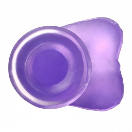 Фиолетовый фаллос Jelly Studs Crystal Dildo Small 16 см